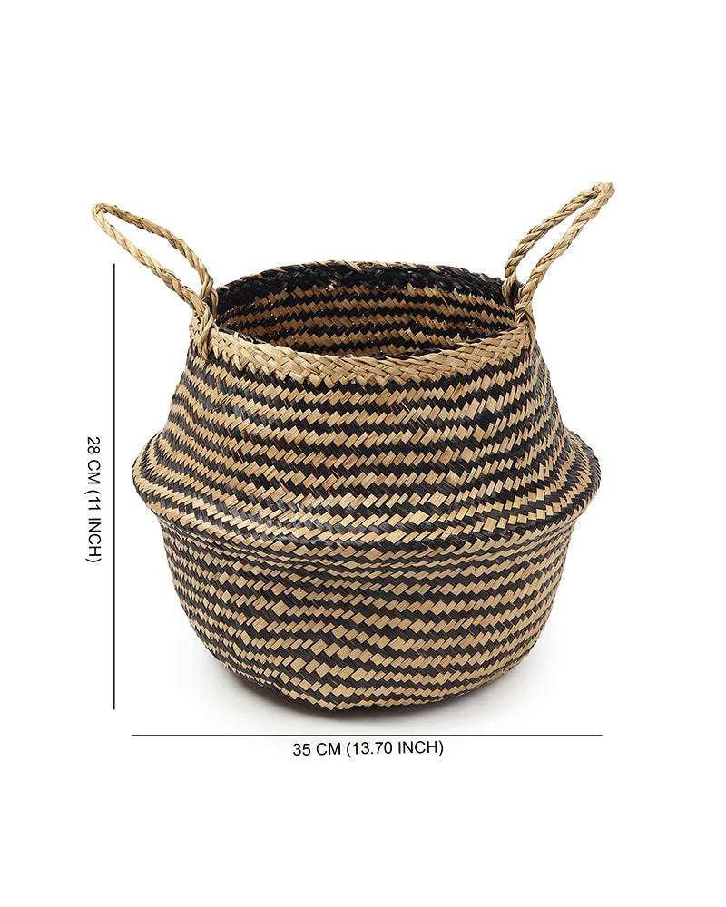 Elegant Belly Planter Basket for Soft, Earthy Interiors