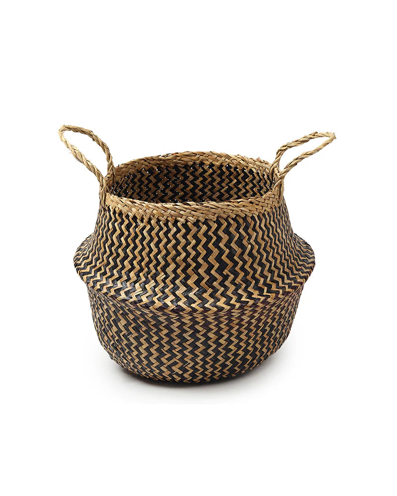 Multipurpose Seagrass Basket for Plants, Toys, and More