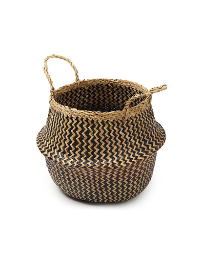 Multipurpose Seagrass Basket for Plants, Toys, and More