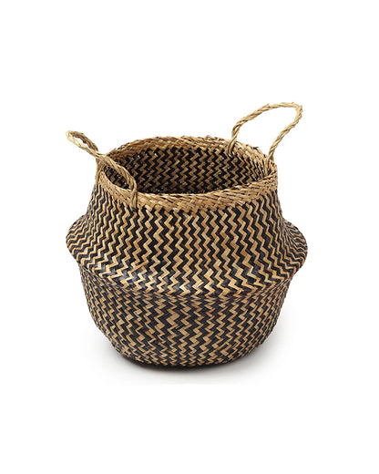 Multipurpose Seagrass Basket for Plants, Toys, and More