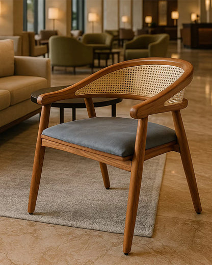 Solid Acacia Wooden Chairs for Relaxing Home Seating
