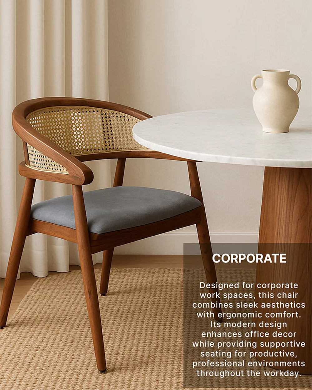 Solid Acacia Wooden Chairs for Relaxing Home Seating