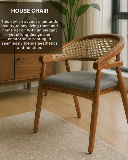 Solid Acacia Wooden Chairs for Relaxing Home Seating