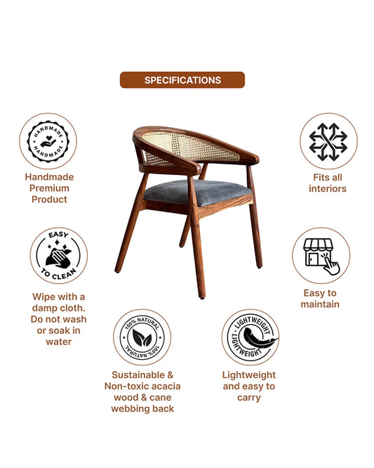 Solid Acacia Wooden Chairs for Relaxing Home Seating