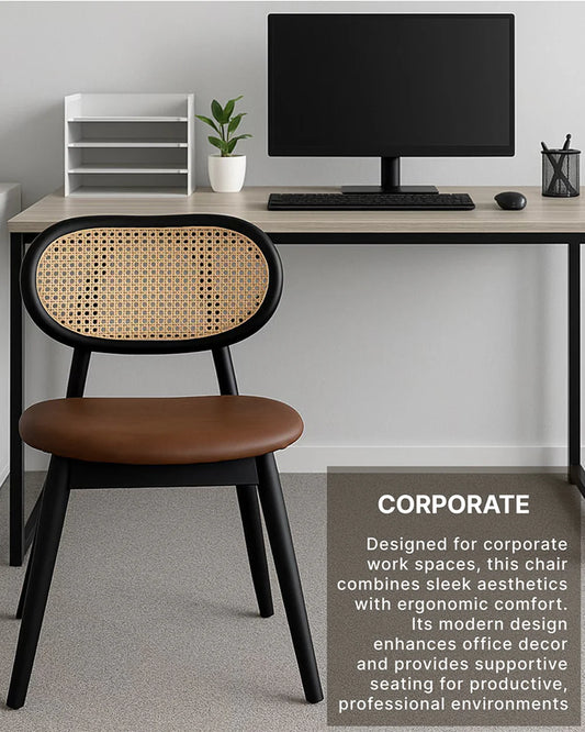 Handcrafted Acacia Wood Chairs for Living Room Comfort