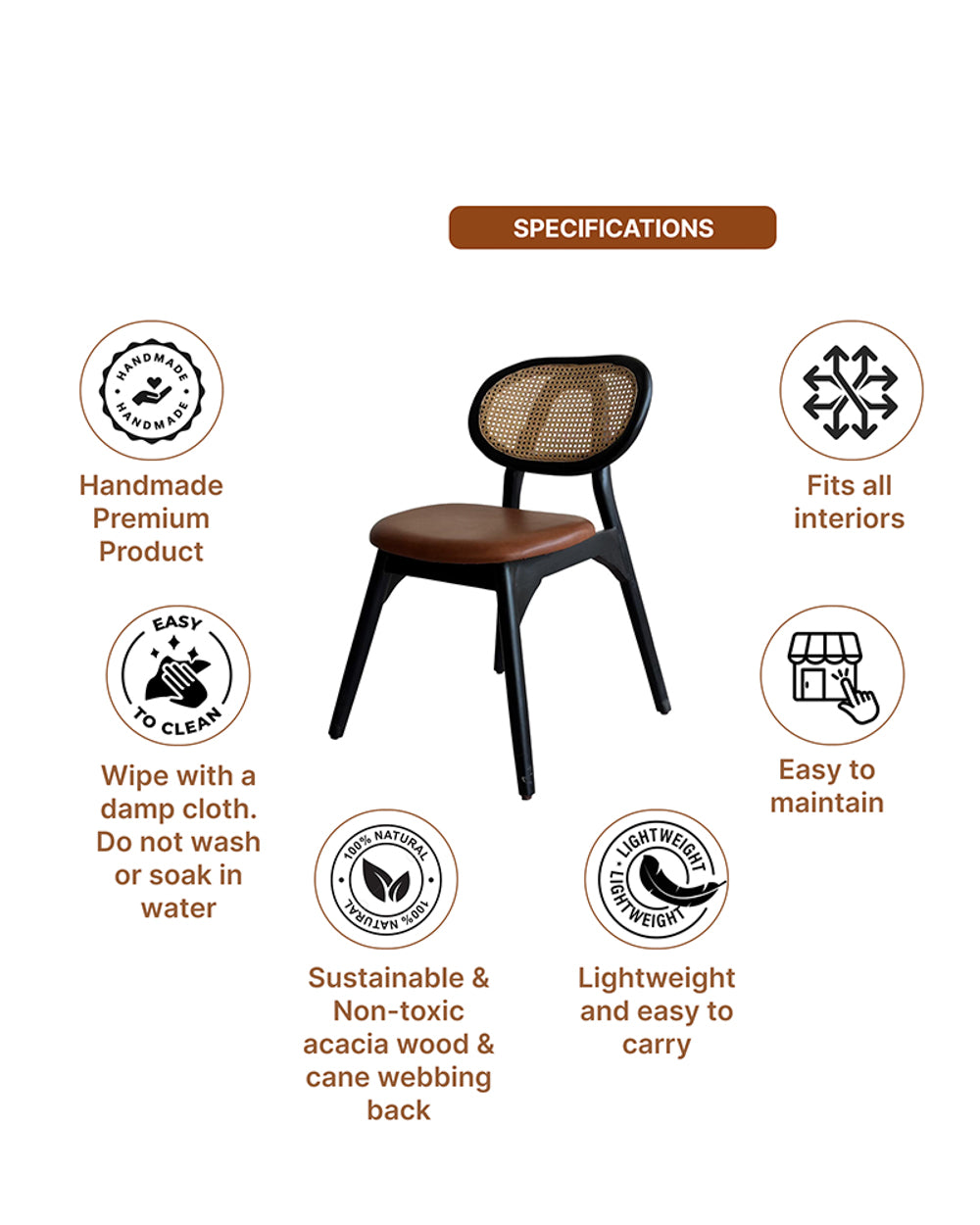 Wooden Chairs For Living Room | Chairs For Home | Cane Chairs