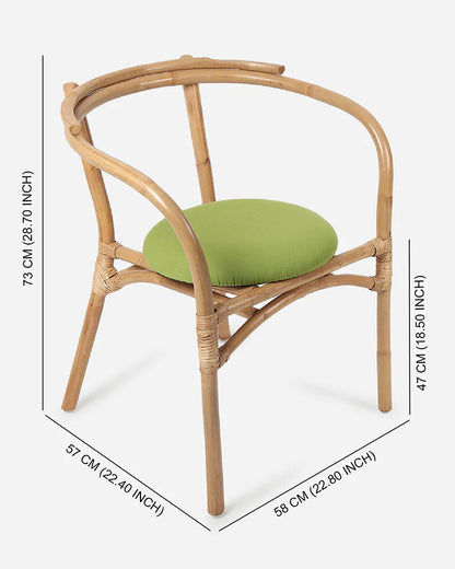 Natural Bamboo Lounge Chairs for Garden and Balcony Comfort