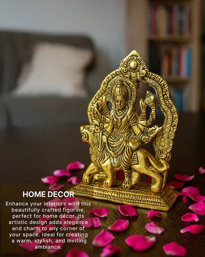 Divine Maa Durga Idol for Pooja & Home Dacor, Traditional Durga Maa Showpiece for Festive Decoration