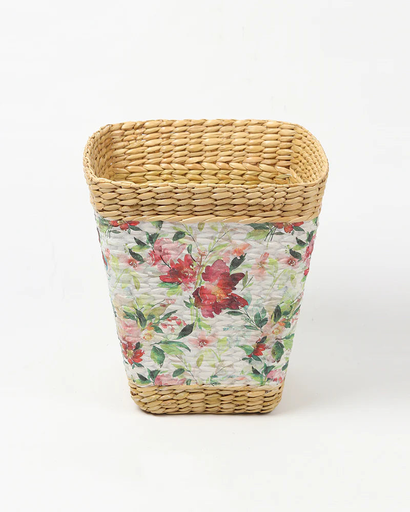 Handmade Seagrass Waste Basket for Bathroom, Study, and Home Corners