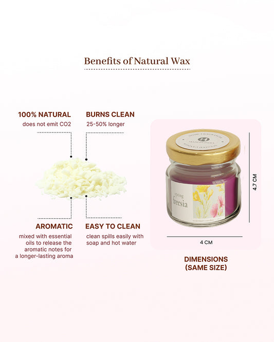 Set of 6 Scented Aroma Candles, 26gm Each 6-8H Burn | Fragrance Candle Set for Gifting