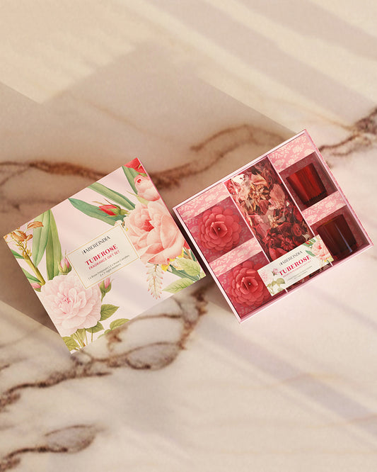 Rose Scented Gift Set for Soothing Fragrance and Special Occasions, 15gm, 4-5hr Burn