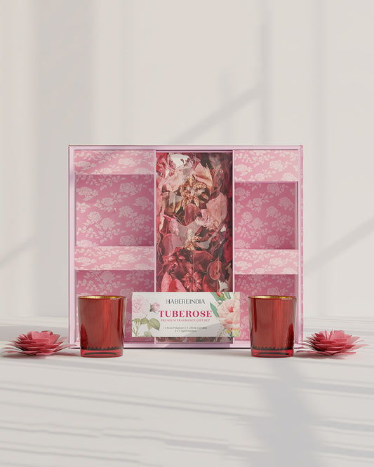 Rose Scented Gift Set for Soothing Fragrance and Special Occasions, 15gm, 4-5hr Burn