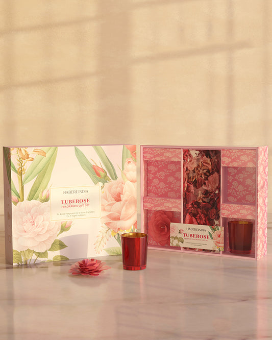 Rose Scented Gift Set for Soothing Fragrance and Special Occasions, 15gm, 4-5hr Burn