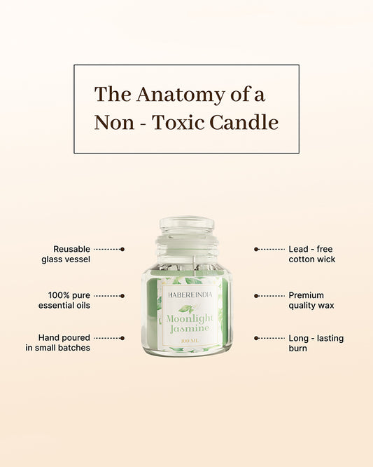 Set of 3 Scented Aroma Candles Jar 80gm Each 22-24H Burn | Decorative Fragrance Candle Set