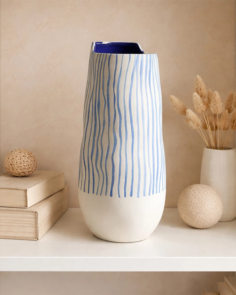 Matte White Ceramic Vase for Calm Interior Vibes