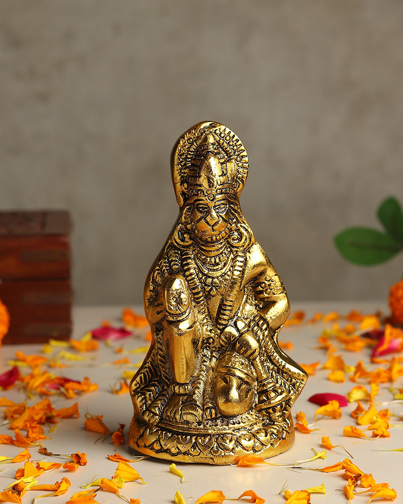 HABERE INDIA Hanuman Ji Idol for Pooja Home Decoration and Spiritual Showpiece