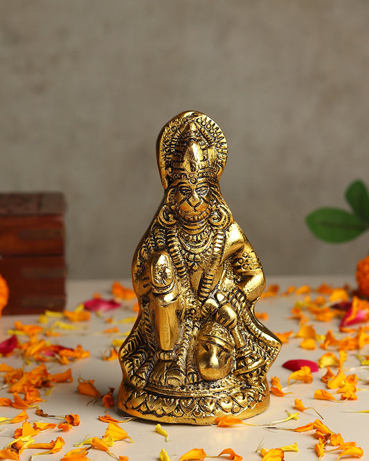 HABERE INDIA Hanuman Ji Idol for Pooja Home Decoration and Spiritual Showpiece