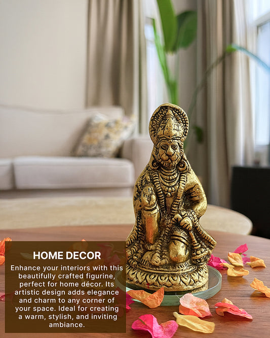 HABERE INDIA Hanuman Ji Idol for Pooja Home Decoration and Spiritual Showpiece