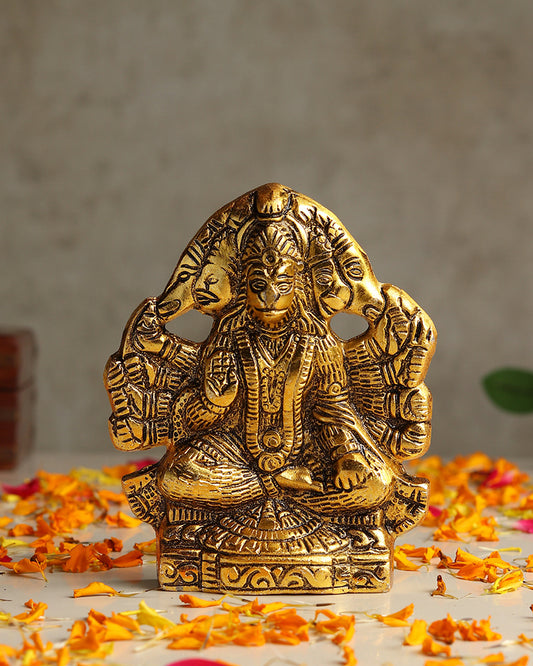 Panchmukhi Hanuman Ji Idol for Pooja Home Decoration and Spiritual Showpiece