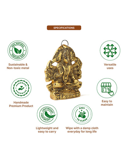 Panchmukhi Hanuman Ji Idol for Pooja Home Decoration and Spiritual Showpiece