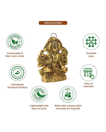Panchmukhi Hanuman Ji Idol for Pooja Home Decoration and Spiritual Showpiece