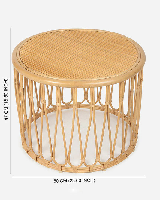 Natural Rattan Tables for Bedroom Corner and Study Use
