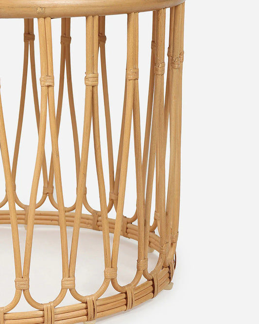 Natural Rattan Tables for Bedroom Corner and Study Use