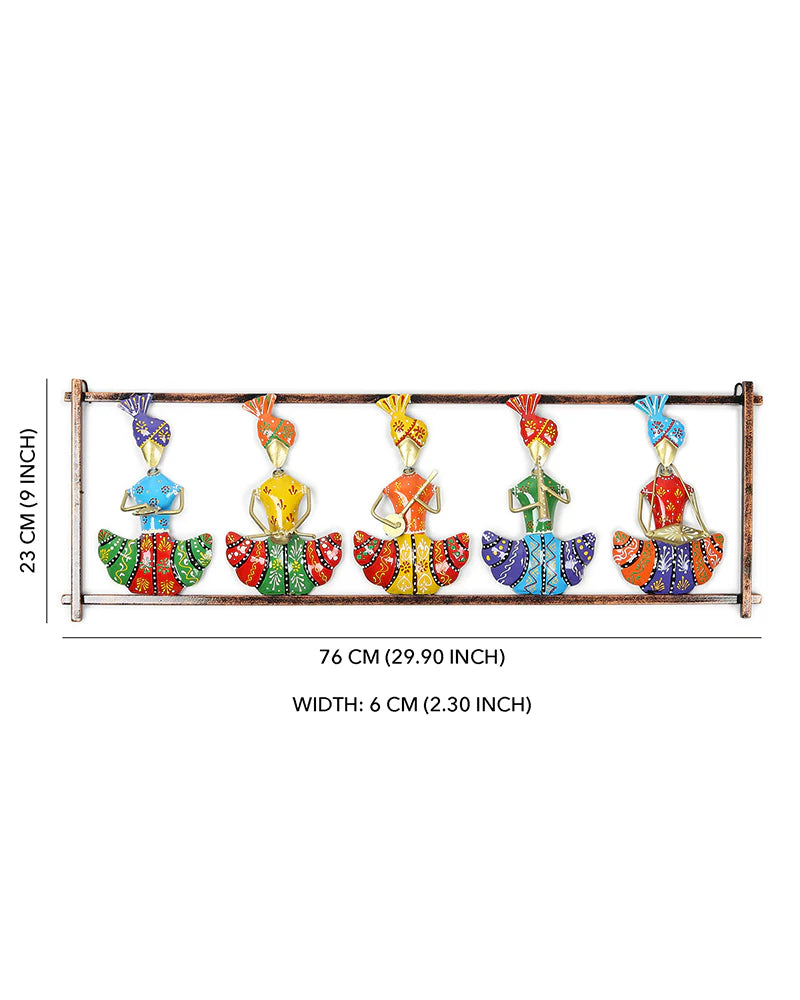 Decorative Rajasthani Figures for Wall Display, Gift Items