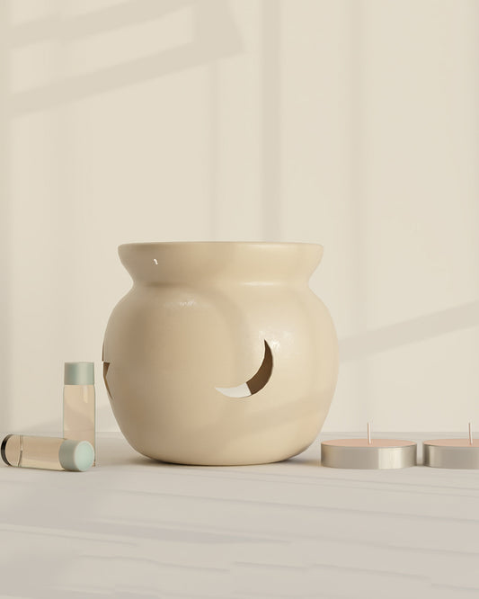 Aroma Oil With Burner Set for Gifting, Relaxation and Home Fragrance