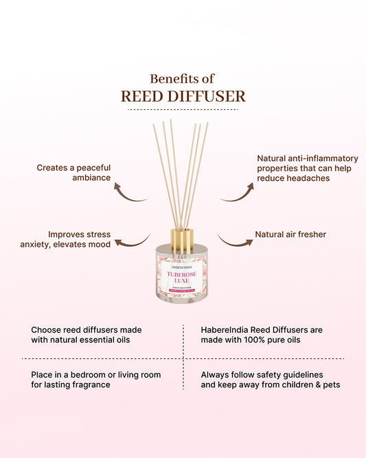 Reed Diffuser Set | Fragrance Oil with Reed Diffuser | Aroma Oil Diffusers for Home