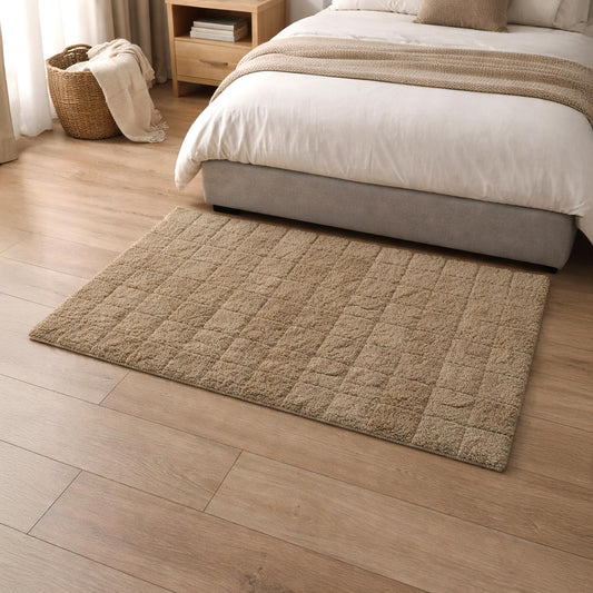 Decorative Bedside Runner Rug for Bedroom Floor and Home Styling