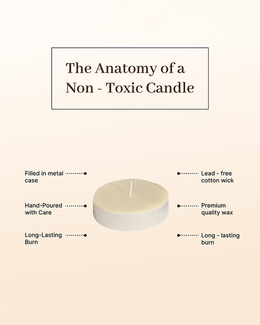 Set of 50 Tea Light Candles | White Decorative Tea Lights for Diwali Decoration, Home Use, Gifting