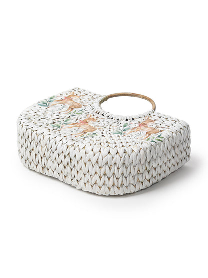 Seagrass U-Shape Beach Tote Bag