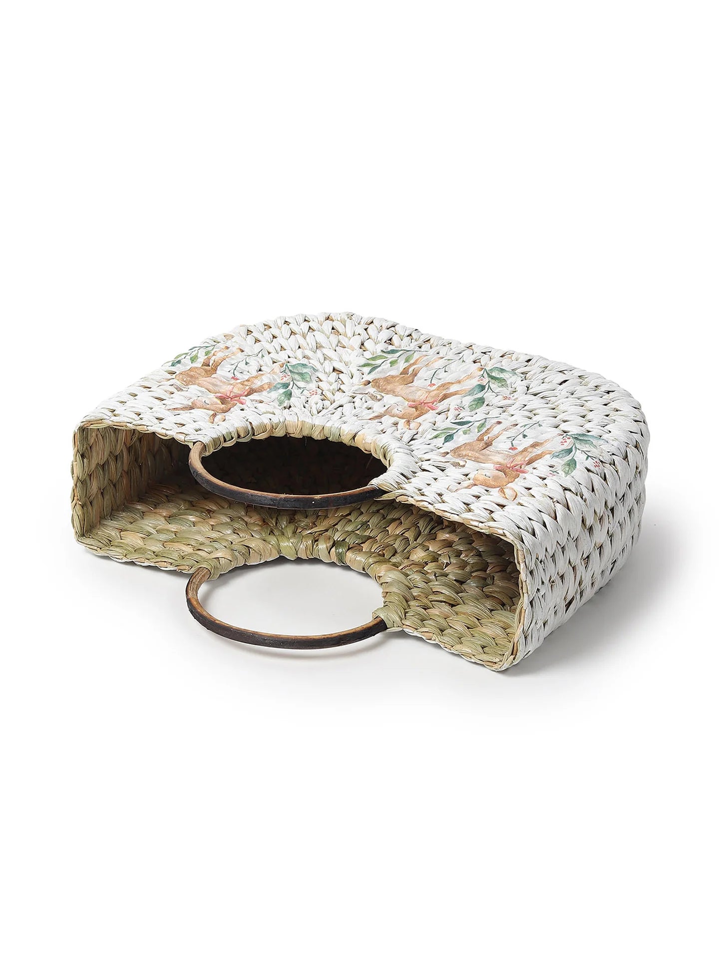 Handwoven U Shape Tote for Beach, Shopping & Storage Needs