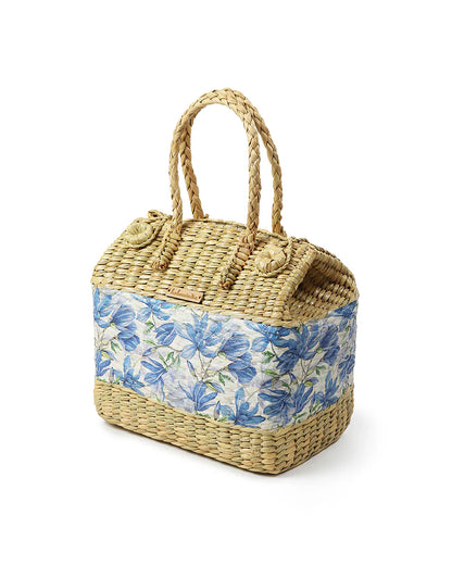 Eco-Friendly Seagrass Gift Hamper Basket for Picnic, Park & Outdoor Meals