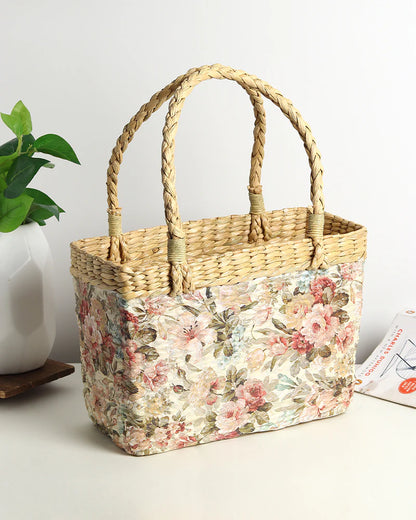 Handwoven Handbag for Storage, Shopping & Daily Carry
