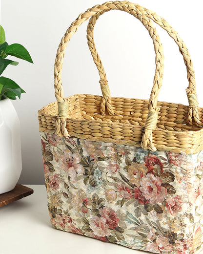 Handwoven Handbag for Storage, Shopping & Daily Carry