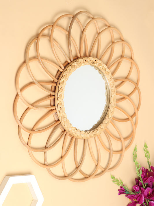 Bamboo Rattan Mirror | Wall Mirror