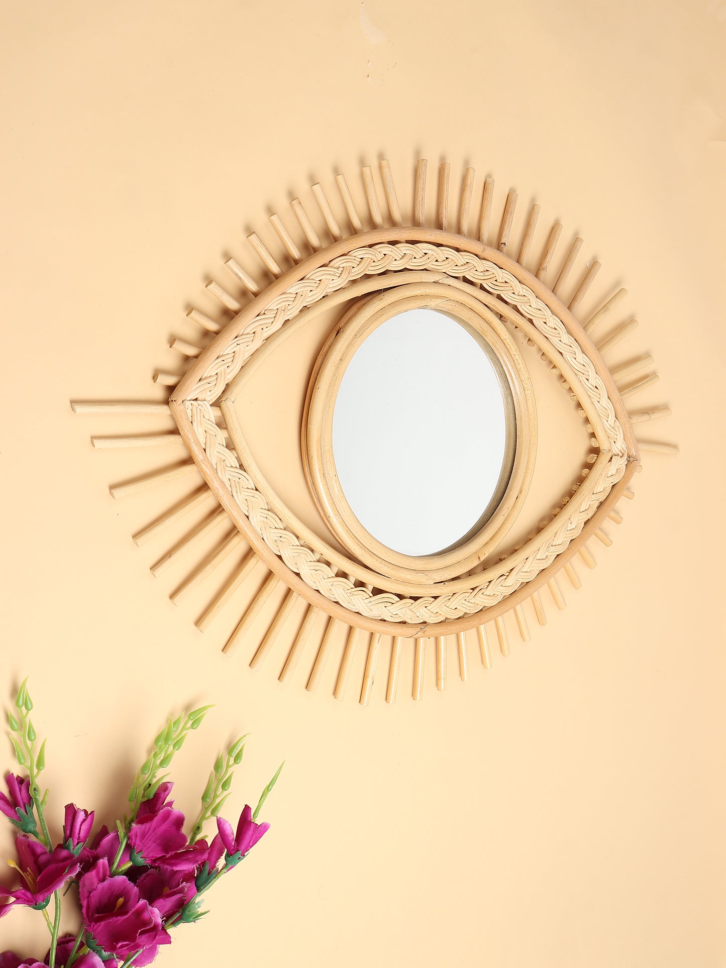 Rattan Wall Mirror | Boho Wall Mirror