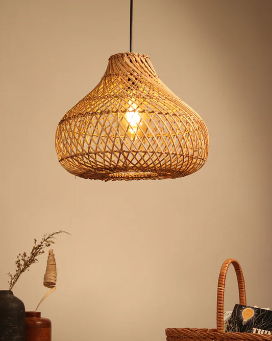 Stylish Rattan Hanging Light for Study Room and Living Room
