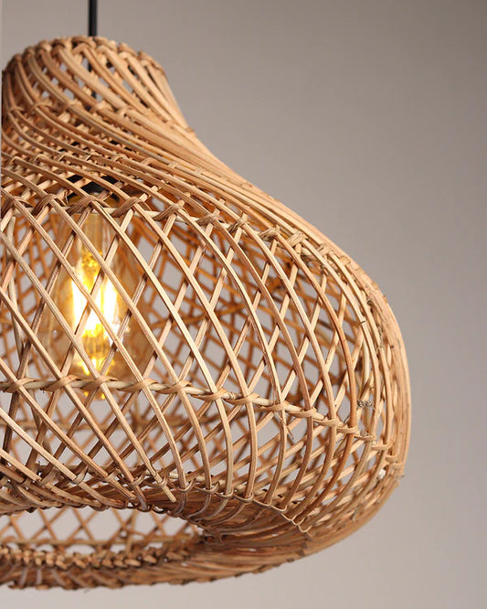 Stylish Rattan Hanging Light for Study Room and Living Room
