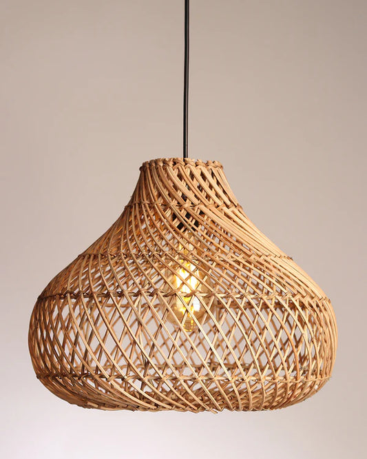 Stylish Rattan Hanging Light for Study Room and Living Room