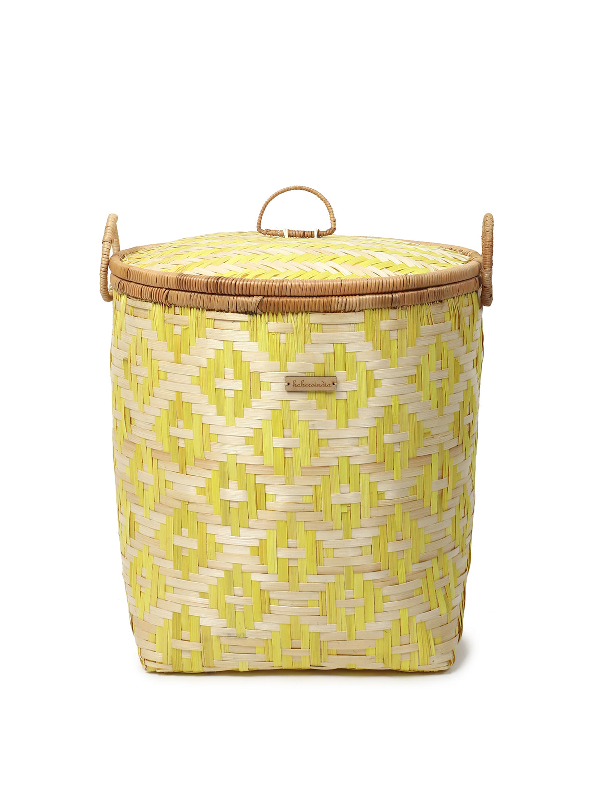 Buy Bamboo Storage Basket & Wicker Laundry Basket With Lid Habere India