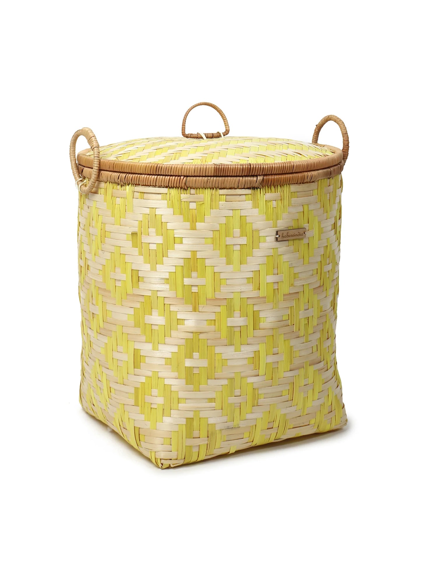 Handwoven Bamboo Laundry Basket with Lid for Stylish Home Organization