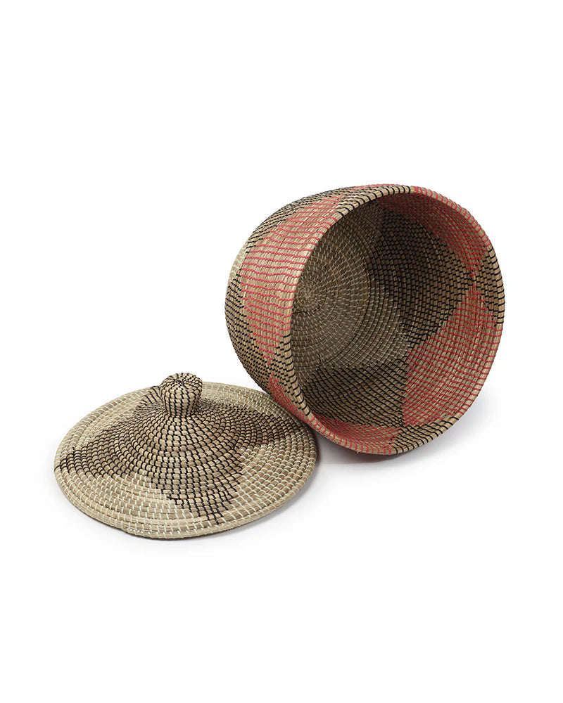 Jute and Cotton Laundry Basket with Handles for Clothes, Toys, and Home Storage