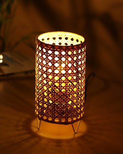 Table Lamps for Living Room | Cane Webbing Lamp | Cane Tabletop Lamp