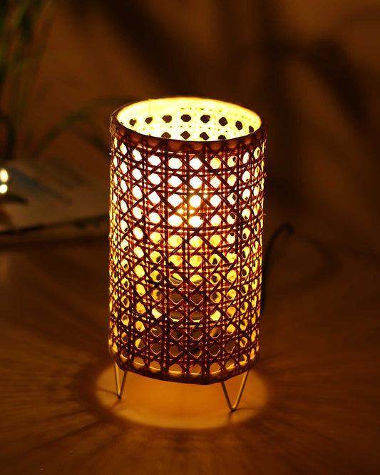 Table Lamps for Living Room | Cane Webbing Lamp | Cane Tabletop Lamp