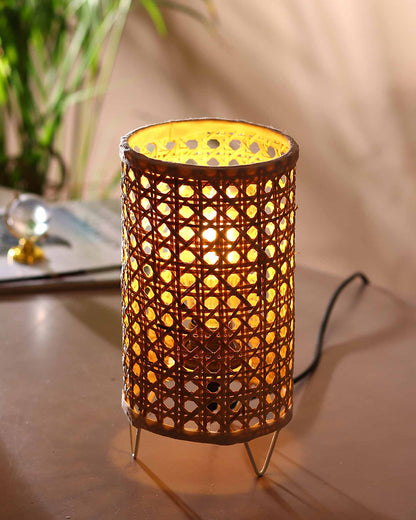Table Lamps for Living Room | Cane Webbing Lamp | Cane Tabletop Lamp