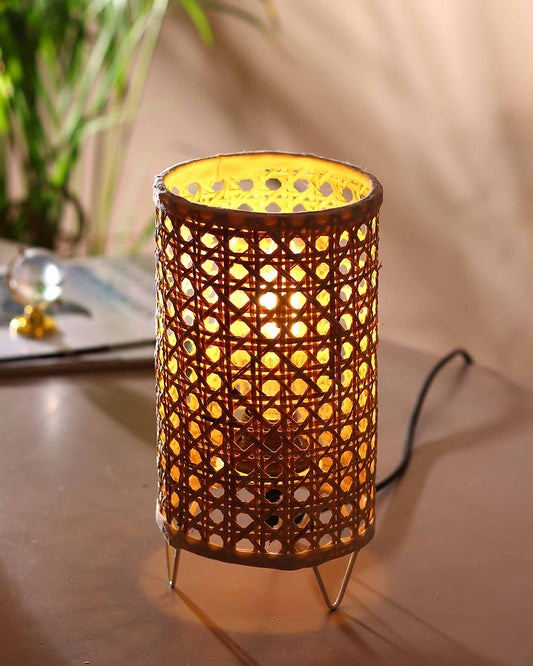Table Lamps for Living Room | Cane Webbing Lamp | Cane Tabletop Lamp