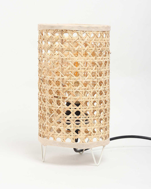 Table Lamps for Living Room | Cane Webbing Lamp | Cane Tabletop Lamp
